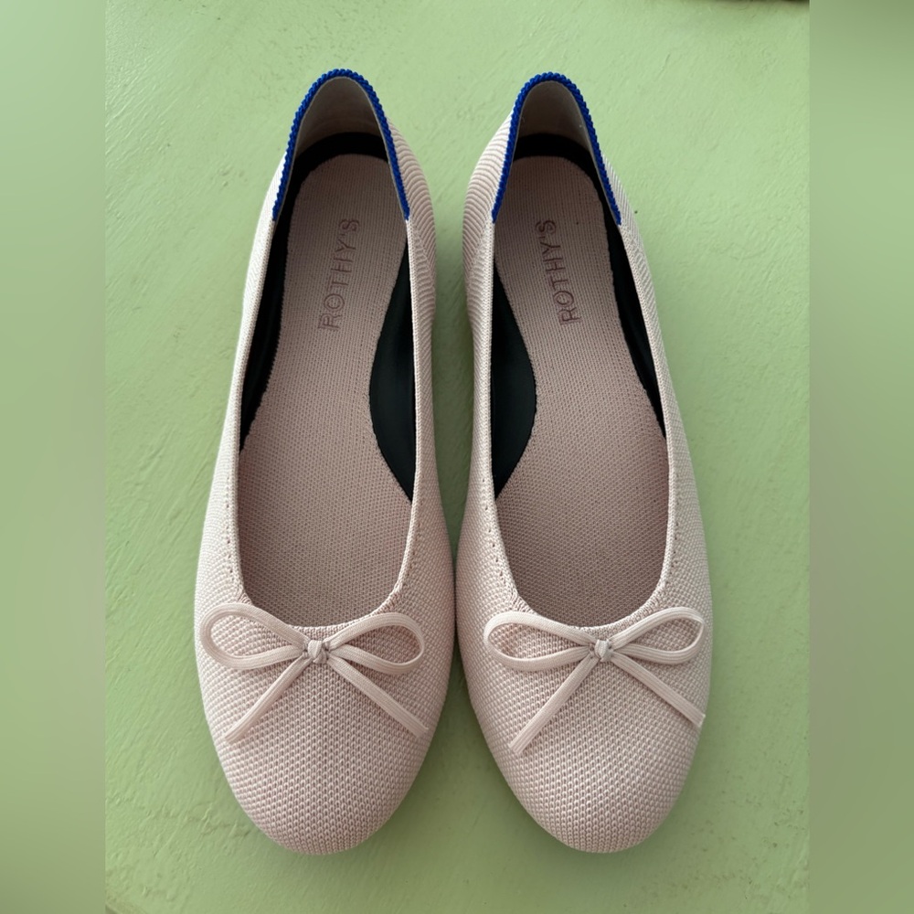 Rothy's Women's Pink Ballet Flats Size 8 New with Defect
